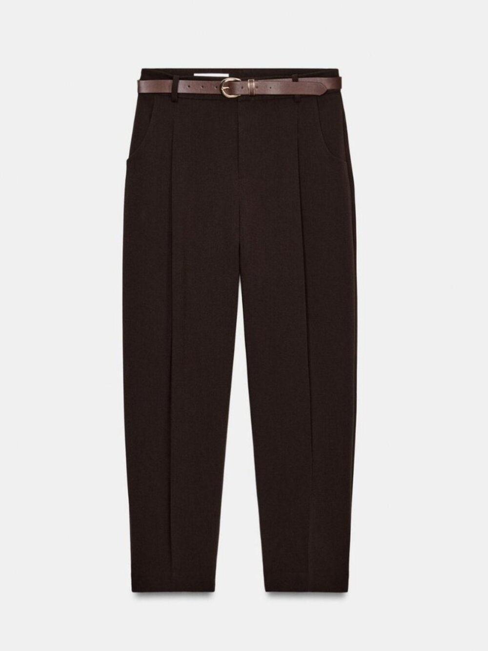 Pleated tapered pants